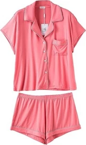 Pajamas for Women, Women's Pajama Sets 2 Pieces Short Sleeve Watermelon Red XL - Picture 1 of 9