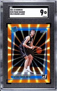 Holograma láser naranja Panini Donruss FRANZ WAGNER clasificación Rookie 2021-22 SGC 9 como nuevo - Imagen 1 de 2