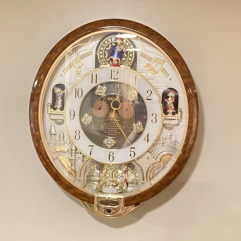 SEIKO Melodies in Motion Clock w/ Swarovski Crystals (QXM147BRH) 8 Songs Hi-Fi Cover