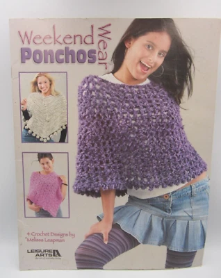 Poncho de fin de semana Melissa Leapman Leissa Arts patrones de ganchillo #3977 Foto 1 de 4