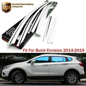 Visera deflector de viento ventana lateral cromada protector contra viento lluvia apto para Buick Envision - Imagen 1 de 10