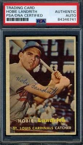 Hobie Landrith PSA DNA Coa Signed 1957 Topps Autograph - Picture 1 of 1