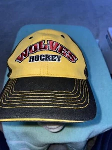 Chicago Wolves Adjustable Black And Yellow Cap Free Shipping - Picture 1 of 10