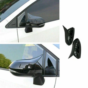 2X For Toyota Corolla Hatchback 2019-2022 Black Horn Rearview Side Mirror Cover - Bild 1 von 5