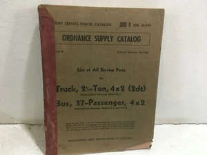 ORD 9 SNL G-541. Parts for Truck, 2-1/2 ton, 4x2. Bus, 37-pssngr, 4x2. 1945 - Picture 1 of 6