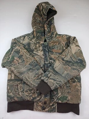 Cabelas Hunting Camo Jacket Youth  Size Medium Hooded Insulated 3D Seclusion - Image 1 of 4