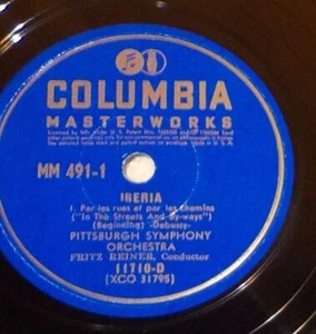 12" Fritz Reiner PSO 78 Record Set COLUMBIA MM-491 DEBUSSY Iberia BX2A - Imagen 1 de 6