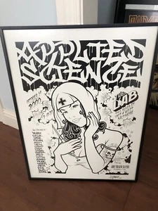 Mike Giant Applied Science The Lab Art Show Signed & Framed Print - Picture 1 of 5