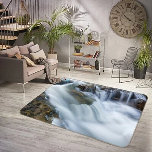 3D Waterfall Rocks Stones G1084 Mat Elegant Photo Carpet Rug Honey 2023 - Bild 1 von 5
