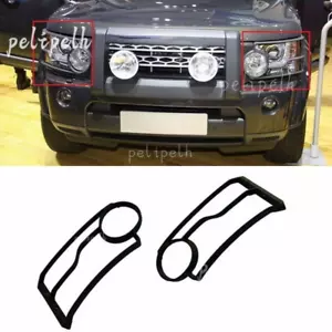 For Land Rover Discovery 4 LR4 2010-2013 Black Front Headlight Lamp Guard Cover - Picture 1 of 11