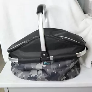 Cleaver Container Insulated Market & Picnic Basket - Black Camo collapsible - Picture 1 of 6