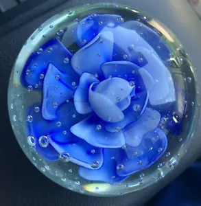 Rose Bubble Paperweight - Picture 1 of 2
