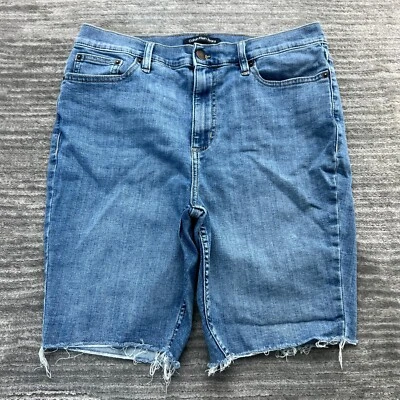 Pantalones Cortos Calvin Klein Talla 31 Mujer Bermudas Corte Azul Denim Foto 1 de 4