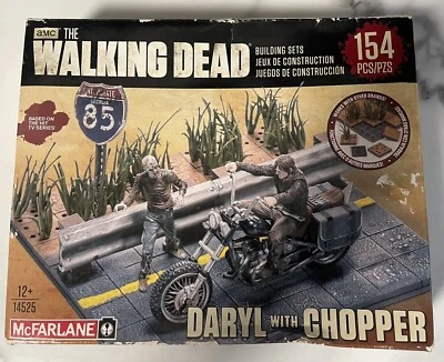 Sealed McFarlane Toys The Walking Dead Daryl with Chopper- 154 Pcs Building Set  - Image 1 of 4