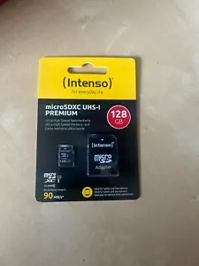 Intenso Micro SD XC UHS-I Ultra High Speed SD Memory Card 128GB With Adapter - Picture 1 of 1