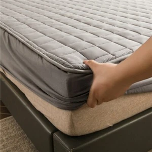 Thicken Fitted Sheet Breathable Bed Cover Warm Anti-Wrinkle Mattress Protector - Picture 1 of 19