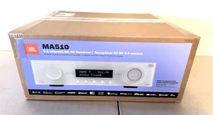 JBL - MA510 5.2-Channel 8K Bluetooth & Wi-Fi Capable A/V Receiver - White NEW!! - Picture 1 of 11