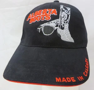 Alberta Botas Hechas en Calgary Gorra de Béisbol Sombrero Hebilla Ajustable desde 1978 - Imagen 1 de 4