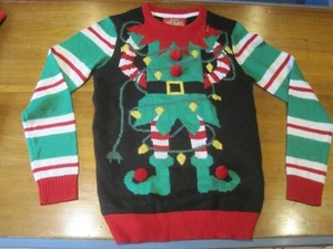 Women's Ugly Christmas Sweater Jester Size XS Free Shipping - Picture 1 of 1
