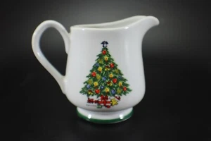 Mount Clemens Pottery Christmas Treasure CREAMER Holiday Tree Porcelain Vintage - Picture 1 of 8
