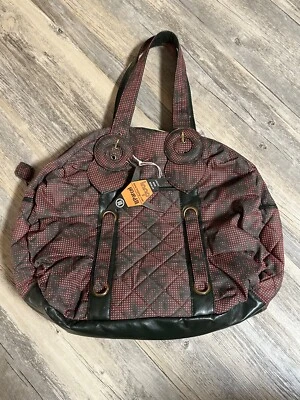 Новый с Ярлыками Vtg III посылка Hobo сумка через плечо сумка с короткими ручками путешествий Bebe котелок в горошек листья - Изображение 1 из 4