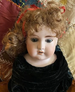 Antique German Bisque 22” Armand Marseille Rare Lissy Doll Leather Body Perfect - Picture 1 of 15
