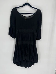 Free People Dream Cloud Minikleid Glockenärmel Spitze U-Ausschnitt Whimsigoth S - Bild 1 von 5