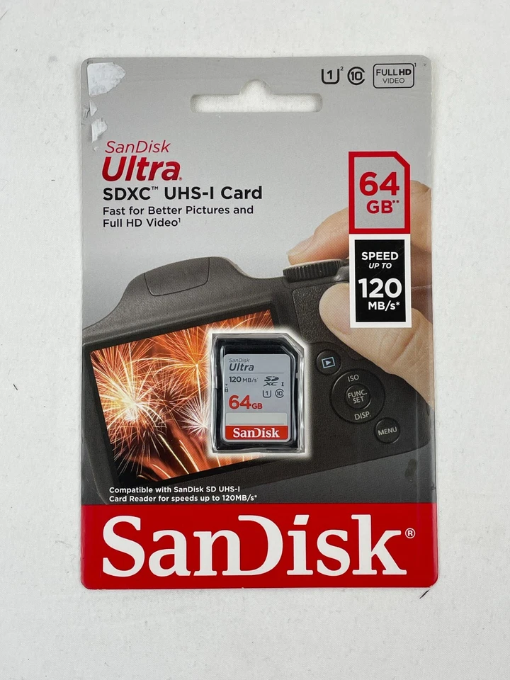 Tarjeta de memoria SanDisk Ultra 64 GB UHS Speed Clase 1 - SDXC (SDSDUNB064GGN6IN) Foto 1 de 1