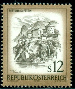 Festung Kufstein 1980, Tirol, Mittelalterbau, Österreich, M.1654,MNH - Bild 1 von 1
