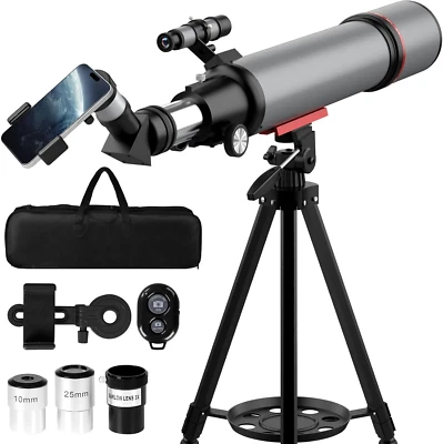Telescope for Adults High Powered - 90Mm Aperture 600Mm Refractor Telescope for - Image 1 of 4