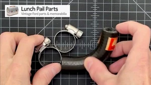NOS RARE Ford Hose + Clamps Comet Cyclone Mustang Cougar Falcon Shelby GT350H - Picture 1 of 11