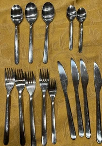 14 Pc Ikea 223 88 Set Spoons Knives Forks Stainless steel flatware - Picture 1 of 4