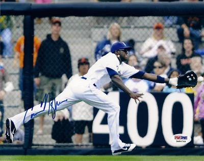Cameron Maybin Signed Padres 8x10 Photo PSA/DNA COA Petco Park Diving Catch Auto - Image 1 of 2