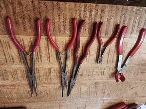 4pc MAC TOOL Cutter, Long Needle Nose Pliers hose grip Set w/ Bonus plug wire - Picture 1 of 15