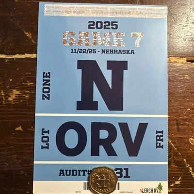 Penn State Football ORV pass - Nebraska 11/22/25 - Image 1 of 2