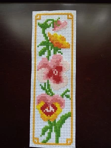 Kompletter Kreuzstich - Stiefmütterchen - Bild 1 von 2