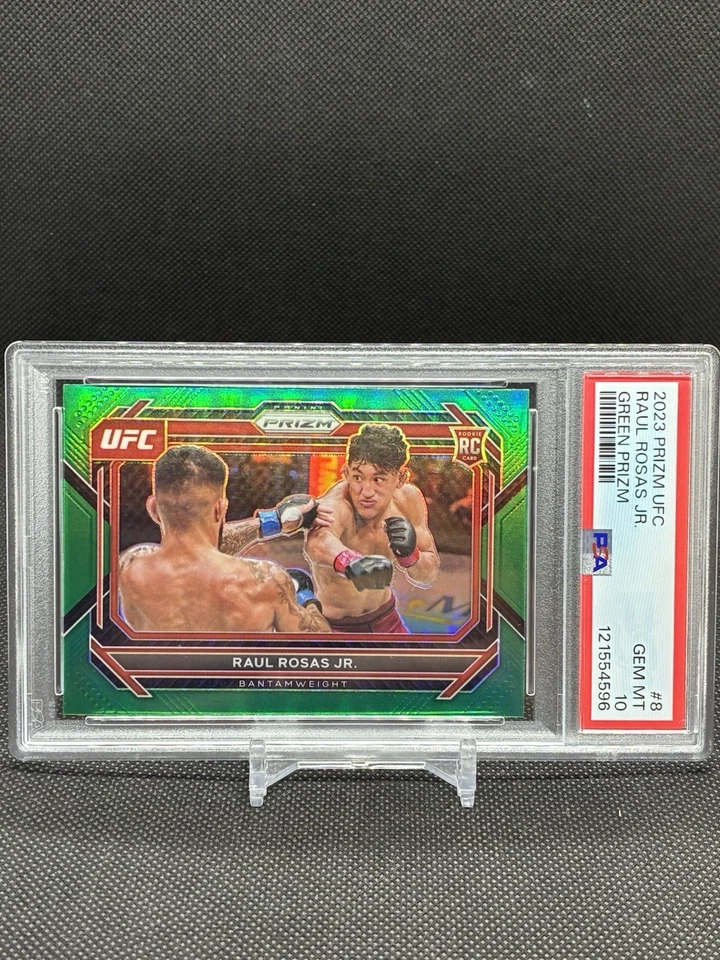 RAUL ROSAS JR 2023 PANINI PRIZM UFC GREEN PRIZMS ROOKIE #8 PSA 10 - Image 1 of 1