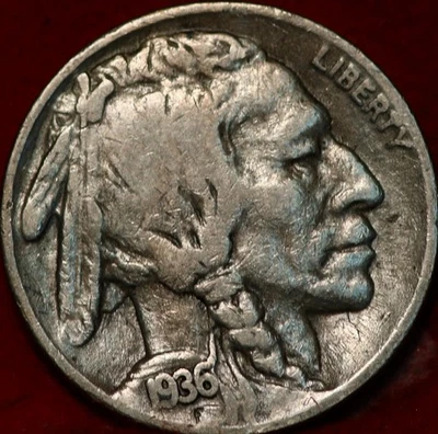 1936-S/S San Francisco Mint Buffalo Nickel - Image 1 of 2
