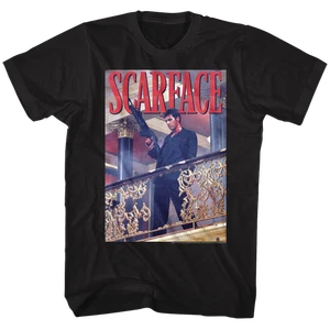 Maglia Scarface Railing Shot Film - Foto 1 di 3