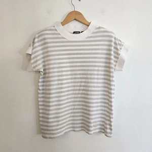 Vintage Schulterpolster T-Shirt gestreift Dockers Gr. L 100% Baumwolle - Bild 1 von 6