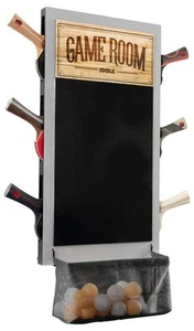 Game Room Organizer with Ping Pong Paddle Holder, Table Tennis Ball Basket, S... - Picture 1 of 6