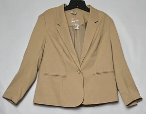 Blair gefütterte Damenanzugjacke mit 1 Knopf hellbraun Größe 14P neu mit Etikett - Bild 1 von 5