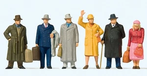 Preiser 65366 O Standing Passenger Figures (Set of 6) - Picture 1 of 1