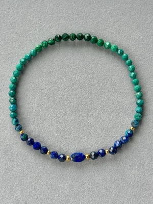 🌿 Armband „Naturharmonie“ mit Türkis, Lapis & Malachit – Schutz & Balance - Bild 1 von 4