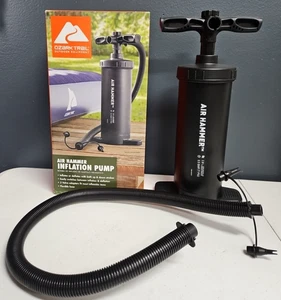 Ozark Trail Air Hammer Inflation Pump Inflates or Deflates 3 Valve Adapters - Picture 1 of 4