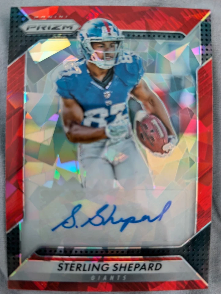 STERLING SHEPARD 2016 Panini Prizm красные кристаллы с автографом /75 карточка дебютанта RC PWE - Изображение 1 из 1