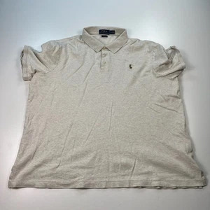 Polo Ralph Lauren Polo Uomo Extra Large XL Beige Vestibilità Classica Preppy Casual - Foto 1 di 7