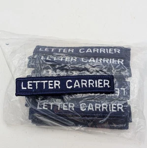 Lot of 25 Letter Carrier Uniform Patches 3.5" Iron-On Navy & White - Picture 1 of 3