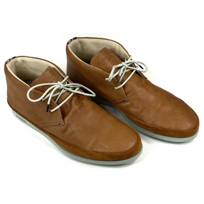 PAUL SMITH JEANS Loomis Hombres Botas Chukka Cuero Marrón Camel Talla US7/UK6 Foto 1 de 4