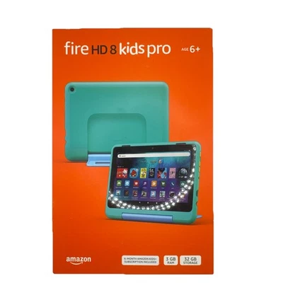 Amazon Fire HD 8 Kids Pro 8" Tablet Latest Model 3GB RAM  13h Battery , 32GB - Image 1 of 3